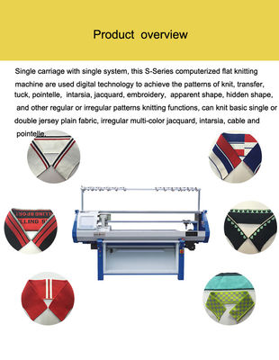 72 Zoll vollautomatische Pullover Strickmaschine mit computergestütztem Jacquard-System