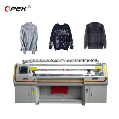 Neueste 12-Gas Jacquard-Flachstrickmaschine für das Hengqiang-System