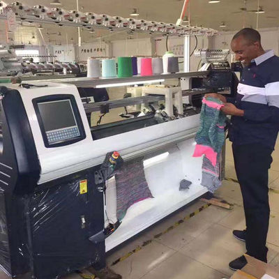 Doppelsystem-computergestützte Flachstrickmaschine für Jacquard-Pullover