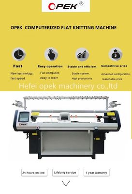 Maschine für Flachpullover mit 2 Systemen und 52 Zoll Stoffproduktion