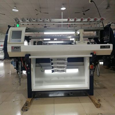 Maschine für Flachpullover mit 2 Systemen und 52 Zoll Stoffproduktion