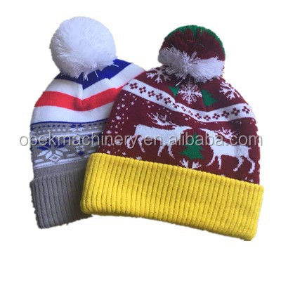 Doppel-Flachbett Wrap Strickmaschine für Schal Nadeln 160N-360N Design