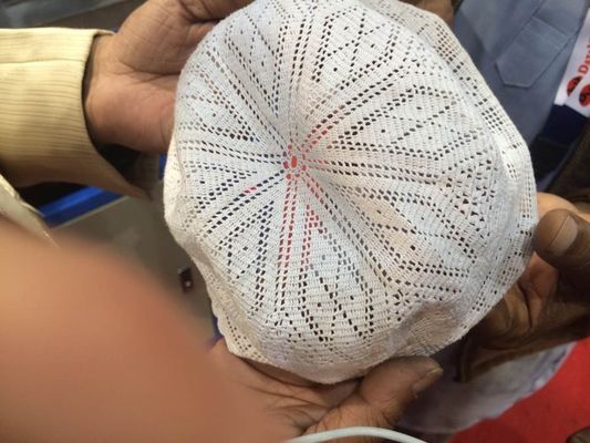 Jacquard Kreislauf Warp Strickmaschine für Heim Computerisierte Muslim Cap Stricking