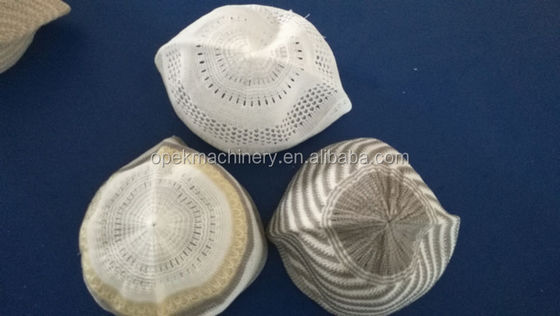 Jacquard Kreislauf Warp Strickmaschine für Heim Computerisierte Muslim Cap Stricking