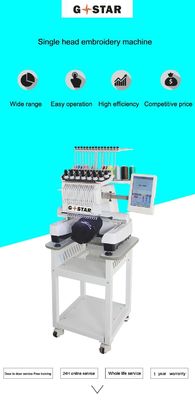 12 Farbe 6 Köpfe Computer Stickmaschine mit 4 Köpfen und Arbeitstisch Größe 500*1200