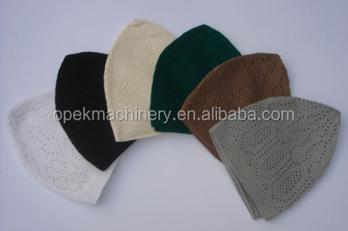 Einzelhandelsmarkt Arabische muslimische Kappe Strickmaschine Kreisförmiges Design für Einzelhändler
