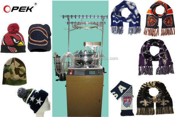 Einzelhandelsmarkt Arabische muslimische Kappe Strickmaschine Kreisförmiges Design für Einzelhändler