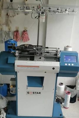 Arbeitsschutz Flexible Latex Jacquard Handschuh Strickmaschine für die flache Produktion