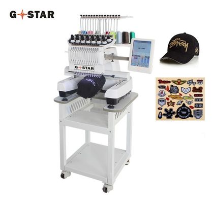Sprache 13 Sprachen Hochgeschwindigkeit 1200 RPM Computer Stickmaschine mit Holzgehäuse