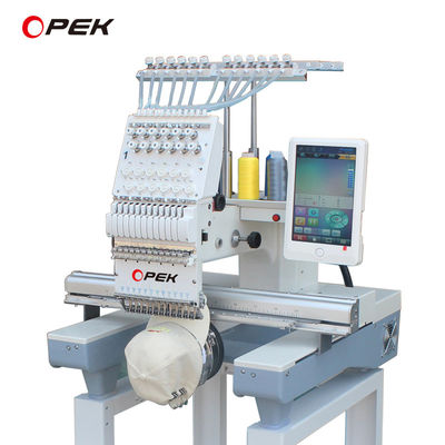 60*60cm Arbeitstischgröße Computergestützte Stickmaschine für T-Shirt mit flacher Mütze LOGO