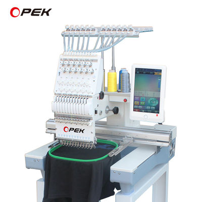 60*60cm Arbeitstischgröße Computergestützte Stickmaschine für T-Shirt mit flacher Mütze LOGO