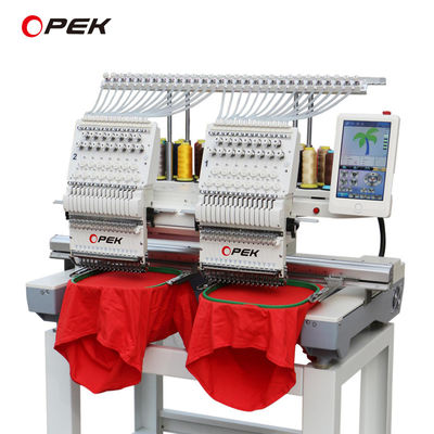Sprache 14 Sprachen Unterstützung OPEK 12 15 Computerisierte T-Shirt Handtuch Stickmaschine