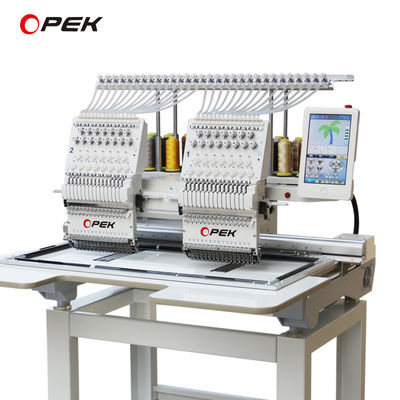 Sprache 14 Sprachen Unterstützung OPEK 12 15 Computerisierte T-Shirt Handtuch Stickmaschine