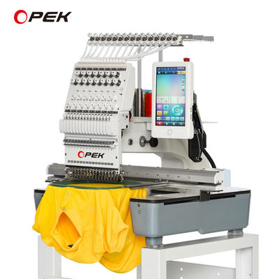 T-Shirts mit flacher Mütze Präzision Computergestützte Stickmaschine für OPEK T-Shirts Bekleidung