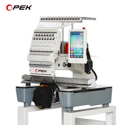 T-Shirts mit flacher Mütze Präzision Computergestützte Stickmaschine für OPEK T-Shirts Bekleidung