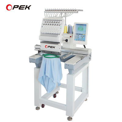 Industrielle Computerisierte OPEK Einkopfstickmaschine zur Herstellung von T-Shirts und Kappen