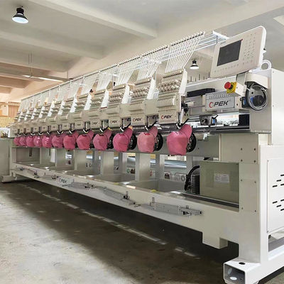 12 Kopf Computerstickmaschine Max. Fläche 400*450 mit Standards aus Seide