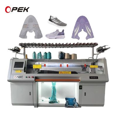 Drei Systeme Hengqiang Strickmaschine für die Schuhherstellung 72 Zoll Strickbreite