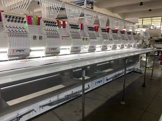 Hochgeschwindigkeit 6 Köpfe 12 15 Nadeln OPEK Computergestützte Stickmaschine für die Stickerei