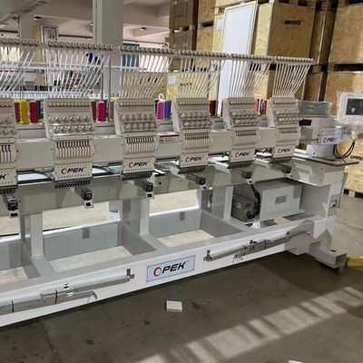 Hochgeschwindigkeit OPEK 6 Köpfe Stickmaschine für Flat Cap T-Shirt Bekleidung Herstellung
