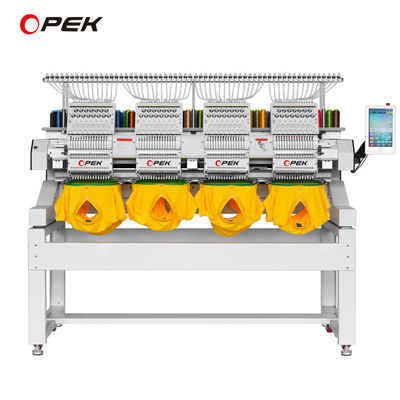 600W Leistung 4 Kopf 615 KG Automatische Flachstickmaschine