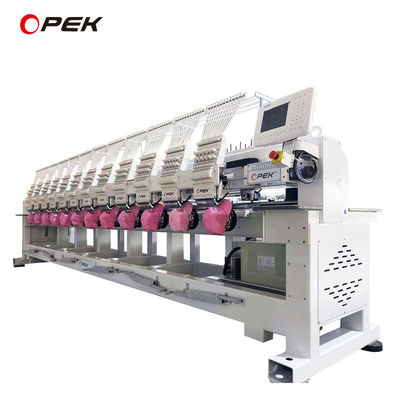 12 Kopfcomputergestützte Stickmaschine mit automatischem Farbwechsel und Trimmer
